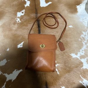 VTG Coach British Tan Scooter Crossbody Shoulder Bag